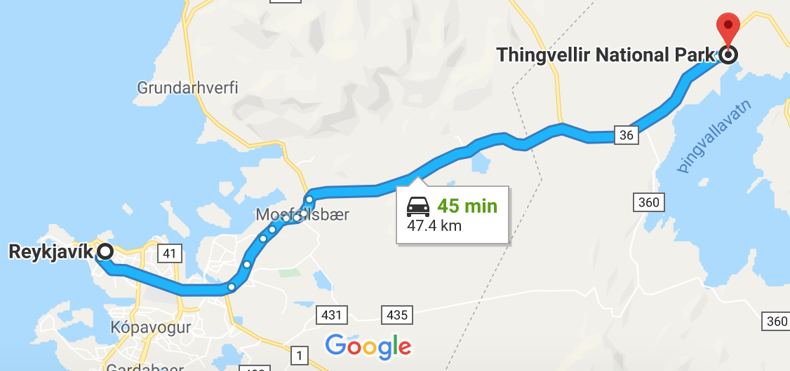 Reykjavik_to_Thingvellir