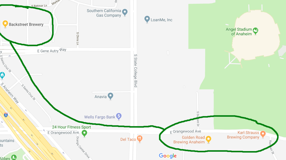 brewery_map_anaheim_route