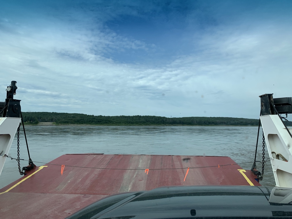 Fort Simpson NWT Detour from Checkpoint Junction