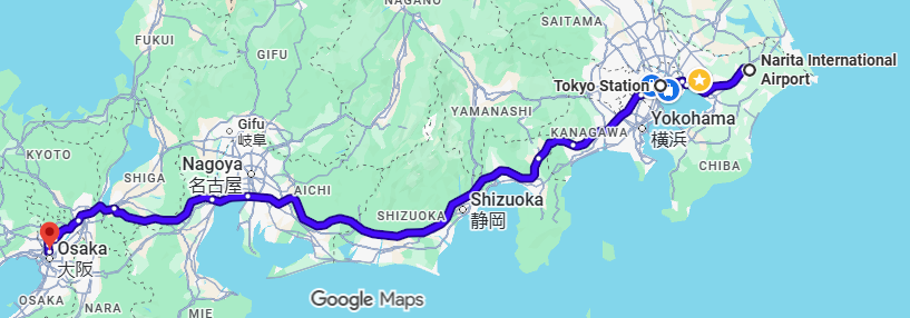 Narita to Osaka